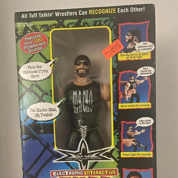 Macho Man Randy Savage WCW Tuff Talkin Wrestlers Action Figure Toybiz 1999 WWE- - Picture 2 of 12